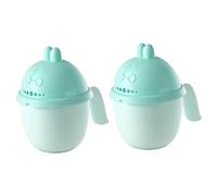 FOYTOKI 2 Pezzi Shampoo Cup Shower Bagnetto Per Con Supporto Teste Per Accessori Per Il Bagnetto Del Lavaggio Cartone Animato Tazze Per Il Risciacquo Shampoo Per Fattoria Tazza Per Il
