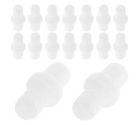 FOYTOKI 20 pezzi Adattatore Ricambio Spazzola Wc Connettore Auto-bloccante Spirale per Manico Scopino Wc Fissaggio Sicuro e Facile Installazione per Sostituzione Maniglia e Testina