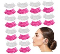 FOYTOKI 200 Pezzi Coprire Orecchie Usa e Getta per Doccia Protezionper Orecchie Durante Bagni per Elastico e Trasparente