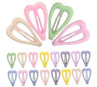 FOYTOKI 20Pezzi Clip per Eleganti per Accessori Adorabili Stile Heart per Acconciature e Abbigliamento Comode e Leggere per e Ragazze