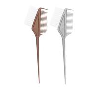 FOYTOKI 2pezzi Pennello Per Tintura Capelli Applicatore Colore Con Pettine Integrato Setole Resistenti Per Salone e Uso Domestico Spazzola Per Colorazione e Trattamenti Keratina Facile