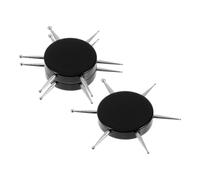 FOYTOKI 3 Pezzi Penna Rotante per Nera Nail a Acrilico Minimalista Art e Acciaio Inossidabile Struttura per Disegni Fiori e Tracciatura, per Occasioni Speciali e Salone