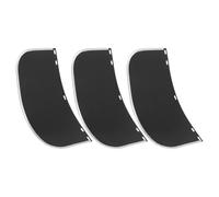 FOYTOKI 3 Pezzi Visiera Protettiva Nero in Pvc e Alluminio Comoda e Confortevole Protezione Completa del Viso per Casco di Sicurezza per Lavori di Fai da Te e Smerigliatura