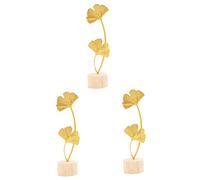 FOYTOKI 3pezzi Ginkgo Leaf Model Decorazione Da Scrivania Oggetto Arte Per Casa e Negozio Design Elegante e Realistico Per Soggiorno e Camera Da Letto