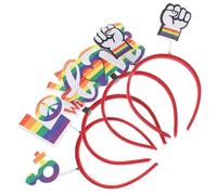 FOYTOKI 4 Pezzi Fascia per Eventi Pride Accessori per Celebrazioni e Foto Memorabili Design Chic e Materiale Premium Adatta Diverse come Compleanni e Cosplay