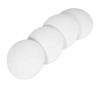 FOYTOKI 4 Pezzi Fermaporta Adesivo in Plastica Bianco Paraurti Maniglia Porta Resistente agli Urti per Protezione Parete Dietro la Maniglia Uso Domestico e Ufficio