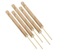 FOYTOKI 5 Fischietti in Bambù Naturale Strumento Musicale Educativo per con Uccelli per Apprendimento Sensoriale e Giochi Allaperto