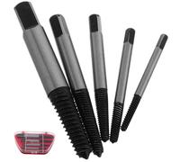 FOYTOKI 5 pezzi Kit Estrattore Danneggiate Set Multifunzione per Rimozione Bulloni Rotti e Spellate Estrattore Rapido e Sicuro e Officina
