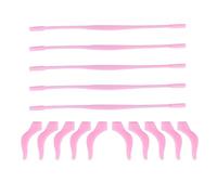 FOYTOKI 5 Set Set di Copri Terminali Antiscivolo per Occhiali in Silicone Rosa, Comodi e Resistenti, per Occhiali da Sole da Vista con Custodia Trasparente