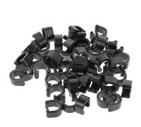 FOYTOKI 50 Pezzi Morsetto per Cavi Bici Nero in Plastica, Clip C a Forma di C per Guida Freno e Cambio, Pratico e Facile da Usare, per Mountain Bike