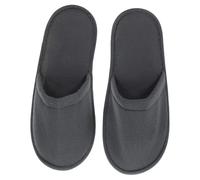 FOYTOKI 6 Paia Pantofole Monouso da Viaggio e Casa Pantofole per Ospiti Morbide e Leggere in Colore Grigio Scuro per Hotel Centri Benessere e Affitti Brevi