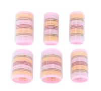 FOYTOKI 6 Pezzi Bigodini Grandi in Plastica per Volume Strumenti per Parrucchieri per Donne e Madri Rosa Comodi e Portatili
