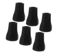 FOYTOKI 6 Puntali Antiscivolo per Bastoni Trekking e Stampelle in Plastica Resistenti Allusura Sostituzione per Esterni Facili Installare Colore