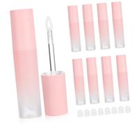 FOYTOKI 8Pezzi Contenitori per Lucidalabbra Gradiente Rosa Tubi Vuoti con Applicatore per Balsamo Cosmetici Design Portatile