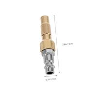 FOYTOKI Adattatore Raccordo Rapido in Ottone per Compressore Aria con Valvola Veloce per Gonfiaggio Pneumatici Bici Paddle Board e Attrezzature Sportive