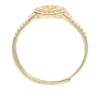 FOYTOKI Anello da Orologio Regolabile in Oro Movimento al Quarzo ad Alta Precisione, Orologio da Dito Vintage Design Mini Elegante, Gioiello da Donna Versatile per Uso Quotidiano e