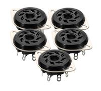 FOYTOKI Base del tubo della valvola in bachelite 8 pin, 5 pezzi, per 6V6 e amplificatori valvolari, compatibile con KT88 6550 6SN7 EL34, per montaggio piedini e sostituzione in blocco