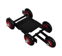 FOYTOKI Booster Design Portatile con 5 Ruote in Ferro e Gomma e Facile da Riporre per Assistenza Spostamento Colore Casuale per Ruote di Motociclette in Situazioni di