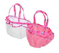FOYTOKI Borsa da spiaggia rete per Doccia e Spiaggia, 2 pezzi, PVC, grande capacità, per donne e famiglie in piscina e campeggio