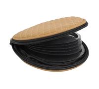 FOYTOKI Borsa per CD da Auto e Casa in Pu Design a Quadri Ricamati, Leggera Chiusura a Zip, Custodia Rotonda Elegante per Organizzare Dischi CD e Dvd