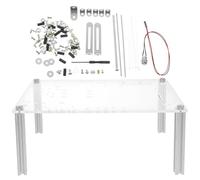 FOYTOKI Chassis computer Open-Air UATX fai da te, supporto aperto con base stabile in lega di alluminio e ferro, banco di per testing components, design compatto per manutenzione e