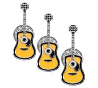 FOYTOKI Chitarra Lapel Pin Set 3Pezzi in Lega Gialla Spilla Decorativa per Abbigliamento a Feste