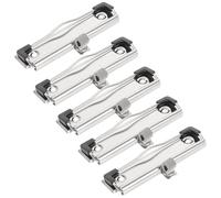FOYTOKI Clip per Appunti Multifunzionale in Metallo Argento 5 Pezzi, Resistente a Uso Intenso, Design Minimalista e Adatto per Uffici e Scuole