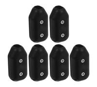 FOYTOKI Clip per Corda in Nylon 8 Mm, Morsetto di Sicurezza per Corda Intrecciata e Funi da Arrampicata, Set da 6 Pezzi per Uso Outdoor e Sportivi, Resistente e Antiscivolo