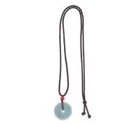 FOYTOKI Collana Pendente in Jade Verde per Donna Design Retrò e Incisioni Intricate, Elegante e Versatile per Occasioni Formali e Compleanni