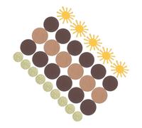 FOYTOKI Coriandoli Boho Sunny Dots in Carta Blu 100 Pezzi per Decorazioni Party Tavolo e Bridal Shower Facili da Sistemare e Dall'impatto Visivo Luminoso