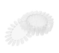 FOYTOKI Espositore per Unghie Ovali in Plastica Trasparente 20 Pezzi 20 Punte Ciascuno per Mostrare Campioni di Colore per Sessioni di Allenamento