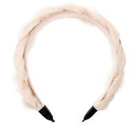 FOYTOKI Fascia e Styling Raffinato per Chioma Donna in Tulle Beige Multifunzionale e Pratica per Quotidiano