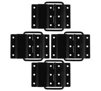 FOYTOKI Flight case road hardware 4 cerniere staccabili in lega nero - supporto coperchio cassetta attrezzi per uso professionale outdoor