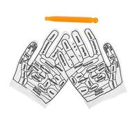 FOYTOKI Guanti Per Riflessologia Della Mano Strumenti Massaggiatori Per Agopressione Guanti Per Massaggio Alle Dita Design Traspirante Uso Portatile e Comodo