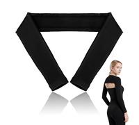 FOYTOKI Manicotto Modellante per Braccio Donna a Manica Lunga, Fascia Elastica per Controllo e Sostegno Spalle, Guaina Tonificante per Braccio e Postura Correttiva, Taglia, Nero, Uso