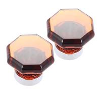 FOYTOKI Maniglia in Cristallo Artificiale Ottagonale 36 * 27 MM per Mobili da Cucina e Armadi, 2 Pezzi Stile Minimalista