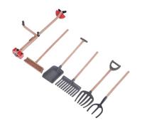 FOYTOKI Mini Agricoli per Giocattoli da Giardino Set 6 Accessori per Micro Paesaggio in Miniatura Decorazioni Realistiche per Case delle e Fatati