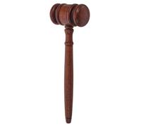 FOYTOKI Mini Martello da Giudice in Legno Marrone Suono Chiaro, Pratico Accessorio per Giochi di Ruolo e Attività D'asta e Studenti