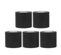 FOYTOKI Nastro Isolante per Tubi Condizionatore Nero in PVC, 5 Rotoli Resistente al Fuoco, Impermeabile per Attrezzature di Condizionamento Commerciali
