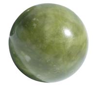 FOYTOKI Palline Massaggianti le Mani in Jade Verde, Set da 2 Palline Antistress Lisce e Durevoli per Esercizi di Fisioterapia e Massaggio, Accessorio per Benessere e Rilassamento