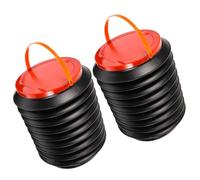 FOYTOKI Pattumiera Pieghevole in Plastica 4l 2 Pezzi, Contenitore Pratico per Raccolta Differenziata per Barbecue e Campeggio All'aperto