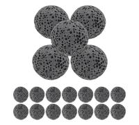 FOYTOKI Pietre Laviche Naturali Nero per Diffusore di Oli Essenziali, Pietre di Roccia Vulcanica per Diffusione Olfattiva in Camere da Letto e Ambienti Vari, 20 Pezzi