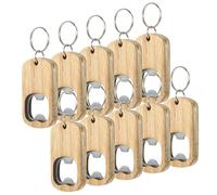 FOYTOKI Portachiavi Apribottiglie 10 Pezzi Strumento Manuale per Birra, Realizzati in Legno, Adatti per Regali e Feste in Spiaggia