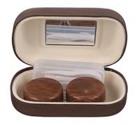 FOYTOKI Portaenti per Lenti Contatto Custodia Portatile Contenitore degli Occhi Clip e Ventosa Specchio Incorporato Anello in Gomma Materiale di Piccolo e Leggero