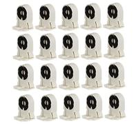 FOYTOKI Portalampada T8 e Supporto per Tubo Fluorescente Bianco, 20 Pezzi, per Camera da Letto e Ambienti Interni, Clip Fissaggio Tubo Neon Colore Casuale