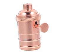 FOYTOKI Portalampada Vintage E27 in Alluminio Interruttore Retrò per Illuminazione a Sospensione Facile Installazione per Decorazioni da Te