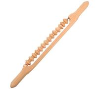 FOYTOKI Rullo Massaggio in Legno Bastoncino Massaggiante Gua Sha, Strumento per Massaggio Corporeo Drenante Rollante, per Ridurre Dolori Muscolari e Migliorare Circolazione