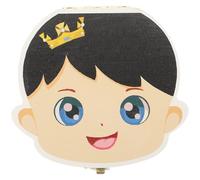 FOYTOKI Scatola Porta Denti da Latte in Legno Colorato, Custodia Commemorativa per Ragazzo Ragazza, Organizer Ricordi Primo Dentino, Regalo per Shower e Compleanni