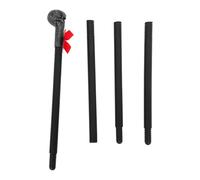 FOYTOKI Scettro con Teschio e Fiocco in Plastica Argento Halloween Leggero e Sicuro Accessorio per Costume e Feste a Tema Halloween