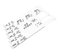 FOYTOKI Scheda in Acrilico per Identificazione Denaro in Braille Ausilio per Firma, Resistente e Portatile per Ciechi Anziani e Giovani in Transazioni e Attività Quotidiane